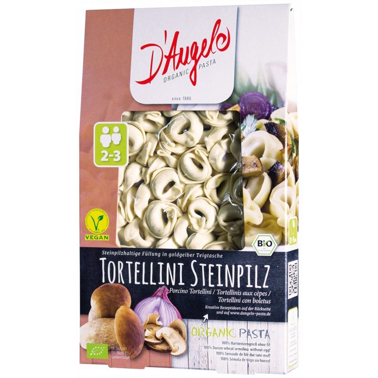 TORTELLINI Z BOROWIKAMI BIO 250 g - D`ANGELO