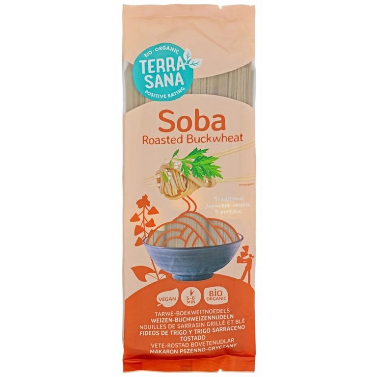 MAKARON (PSZENNO - GRYCZANY) SOBA BIO 250 g - TERRASANA