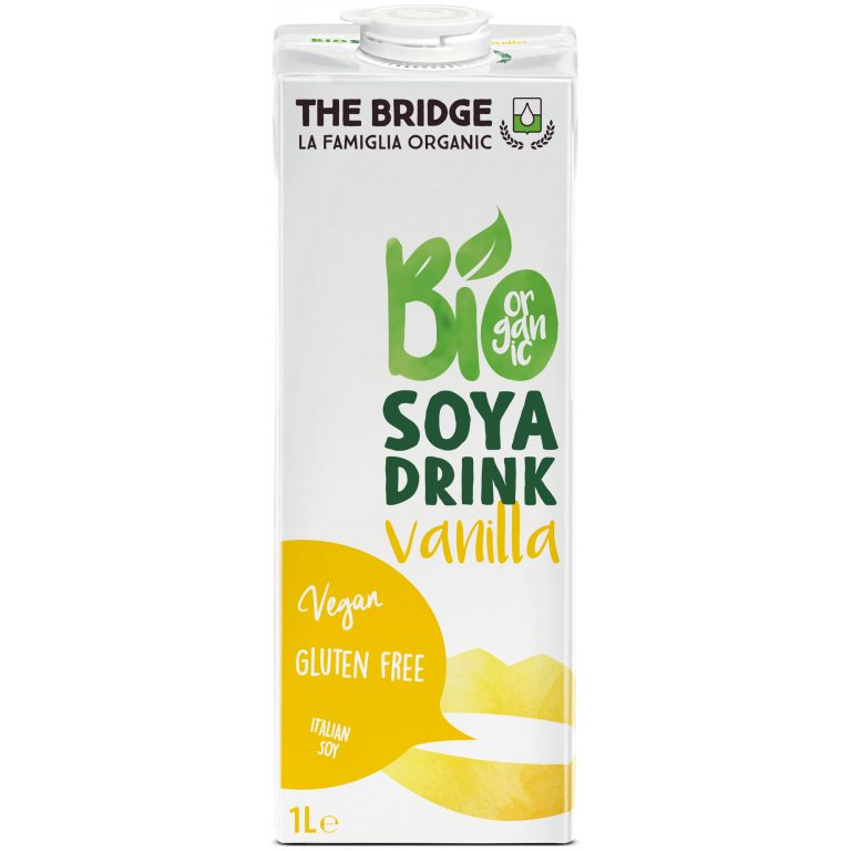 NAPÓJ SOJOWY O SMAKU WANILIOWYM BEZGLUTENOWY BIO 1 L - THE BRIDGE