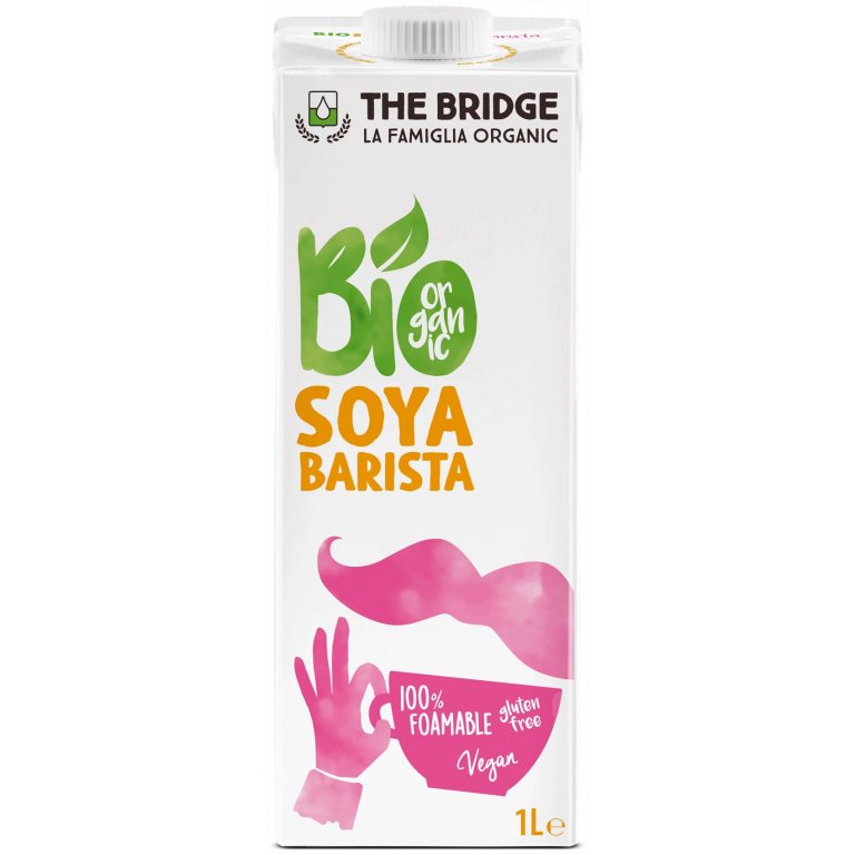 NAPÓJ SOJOWY BARISTA BEZGLUTENOWY BIO 1 L - THE BRIDGE