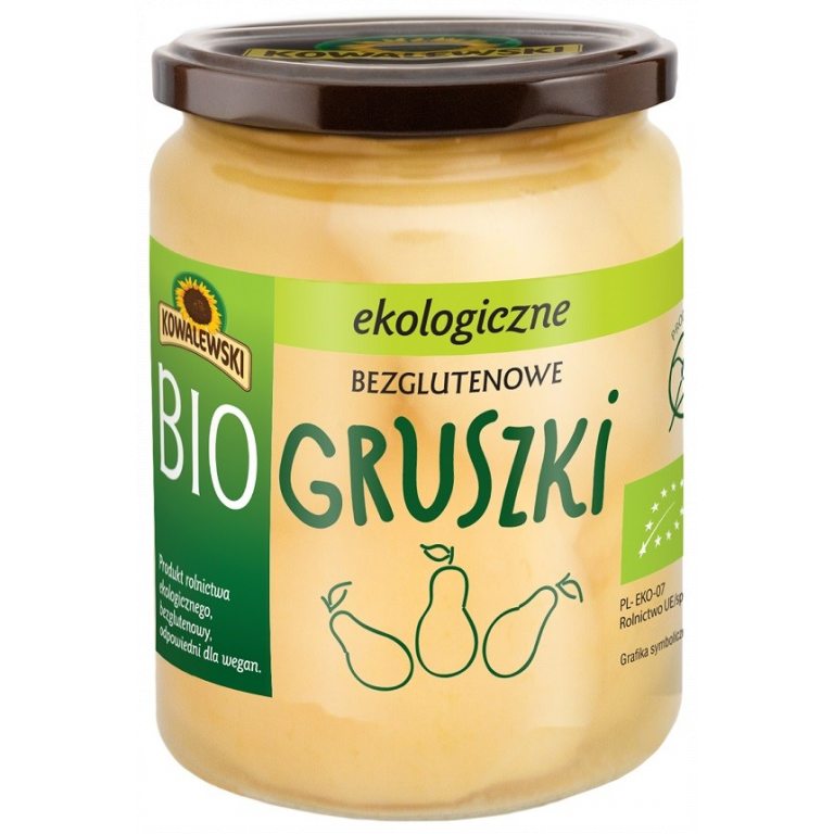 GRUSZKI MARYNOWANE BEZGLUTENOWE BIO 500 g (300 g) - KOWALEWSKI