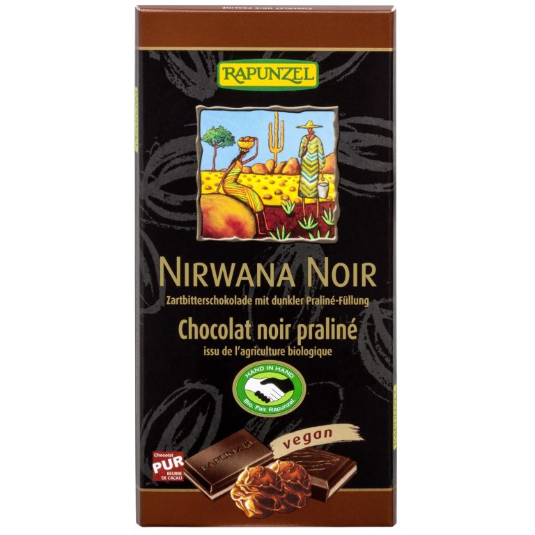 CZEKOLADA GORZKA Z NADZIENIEM TRUFLOWYM NIRWANA BIO 100 g - RAPUNZEL