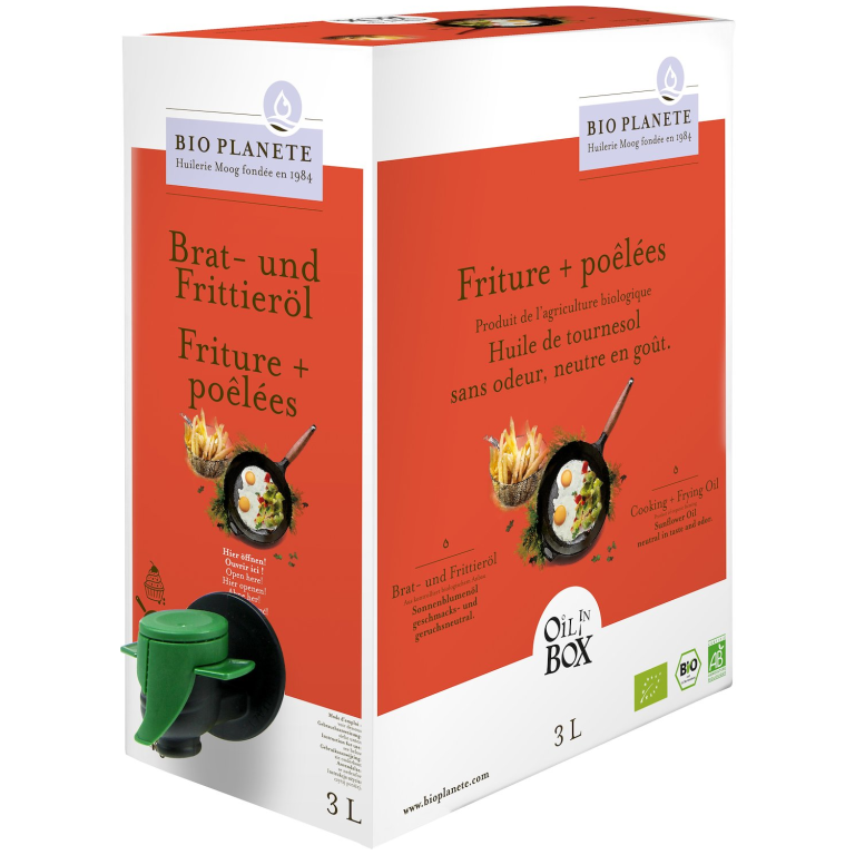 OLEJ SŁONECZNIKOWY DO GOTOWANIA I SMAŻENIA BIO 3 L - BIO PLANETE