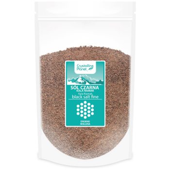 SÓL CZARNA KALA NAMAK DROBNO MIELONA 1 kg - CRYSTALLINE PLANET