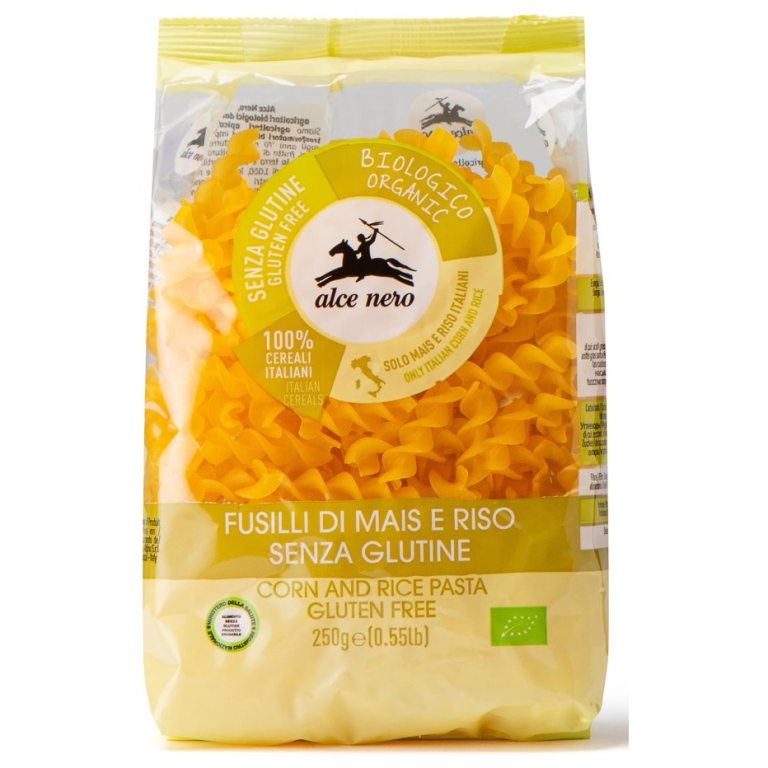 MAKARON (KUKURYDZIANO - RYŻOWY) ŚWIDERKI BEZGLUTENOWY BIO 250 g - ALCE NERO