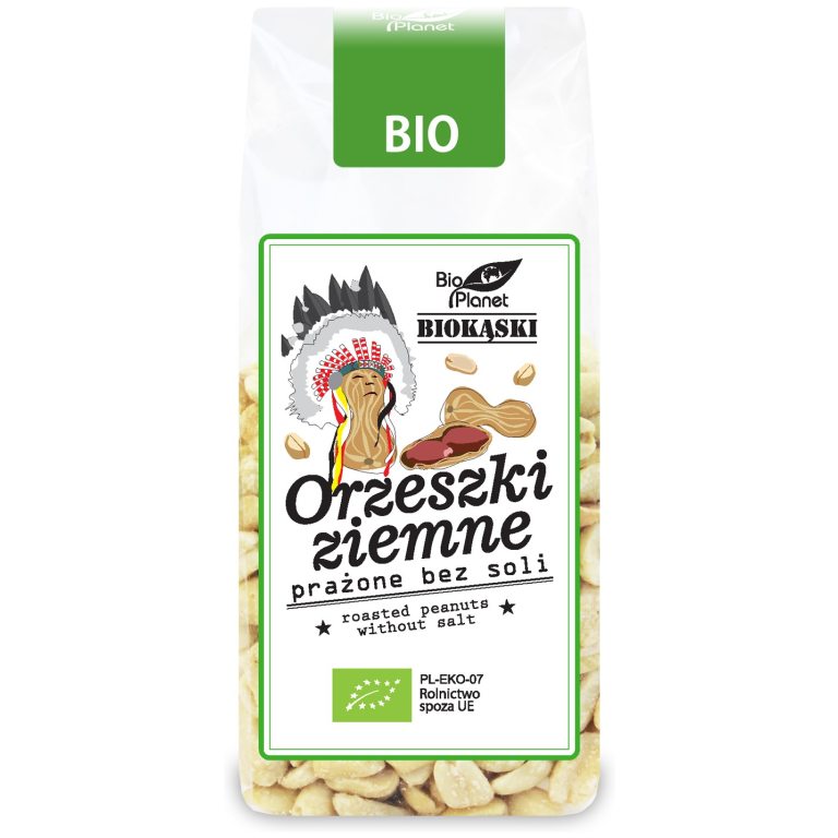 ORZESZKI ZIEMNE PRAŻONE BEZ SOLI BIO 150 g - BIO PLANET