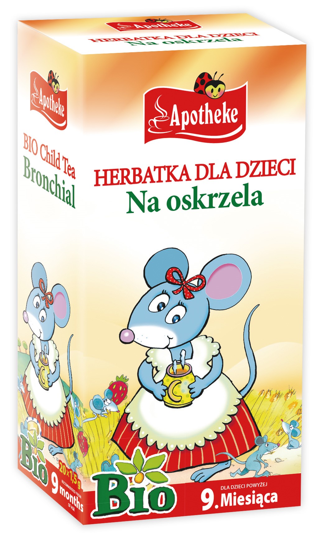 HERBATKA DLA DZIECI - NA OSKRZELA PO 9 MIESIĄCU BIO (20 x 1