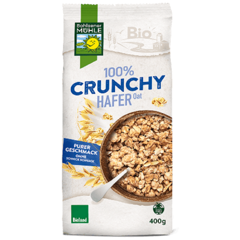 CRUNCHY OWSIANE BIO 400 g - BOHLSENER MUEHLE