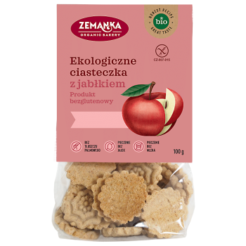 CIASTKA Z JABŁKIEM BEZGLUTENOWE BIO 100 g - ZEMANKA