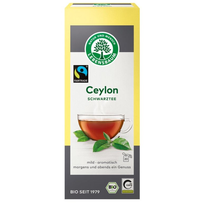 HERBATA CZARNA CEJLOŃSKA FAIR TRADE BIO (20 x 2 g) 40 g - LEBENSBAUM