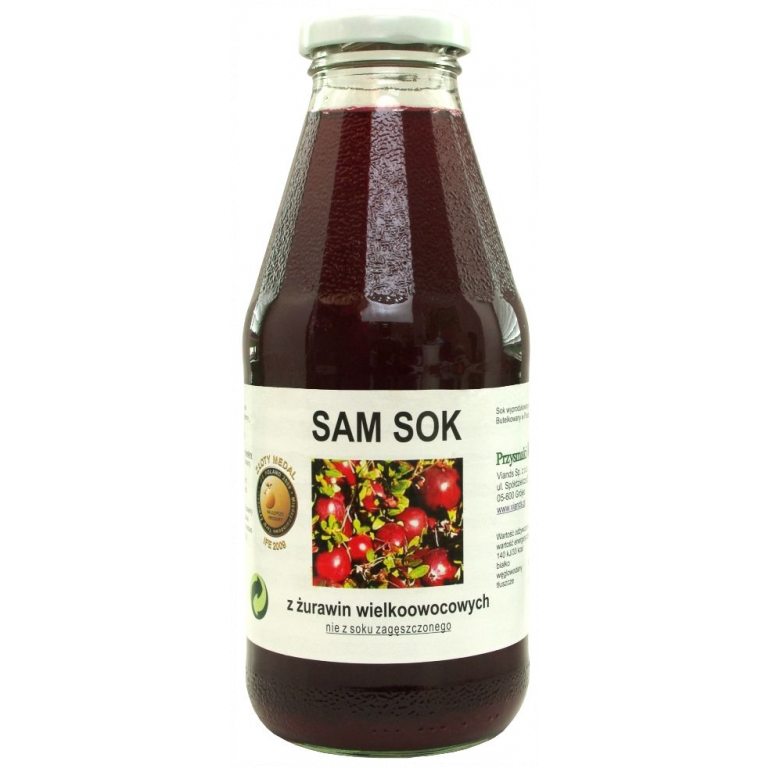 SOK Z ŻURAWINY WIELKOOWOCOWEJ 500 ml - VIANDS (SAM SOK)