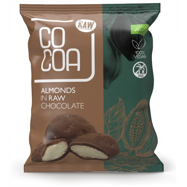 MIGDAŁY W SUROWEJ CZEKOLADZIE BIO 70 g - COCOA