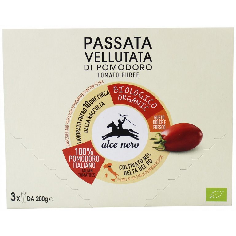 SOS POMIDOROWY PASSATA BIO (3 x 200 g) 600 g - ALCE NERO