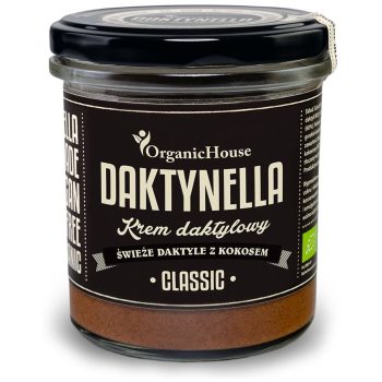 KREM KOKOSOWO - DAKTYLOWY CLASSIC BEZGLUTENOWY BIO 280 g - ORGANICHOUSE (DAKTYNELLA)
