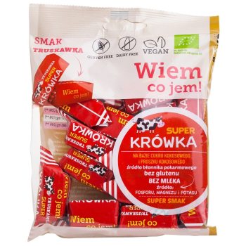 KRÓWKI TRUSKAWKOWE BEZMLECZNE BEZGLUTENOWE BIO 150 g - ME GUSTO (SUPER KRÓWKA)