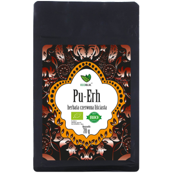 HERBATA CZERWONA LIŚCIASTA PU ERH BIO 70 g - ECOBLIK