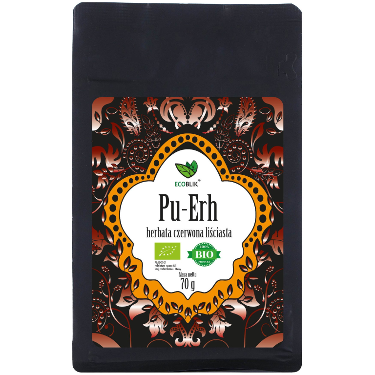 HERBATA CZERWONA LIŚCIASTA PU ERH BIO 70 g - ECOBLIK