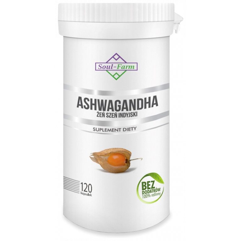 ASHWAGANDHA EKSTRAKT (500 mg) 120 KAPSUŁEK - SOUL FARM