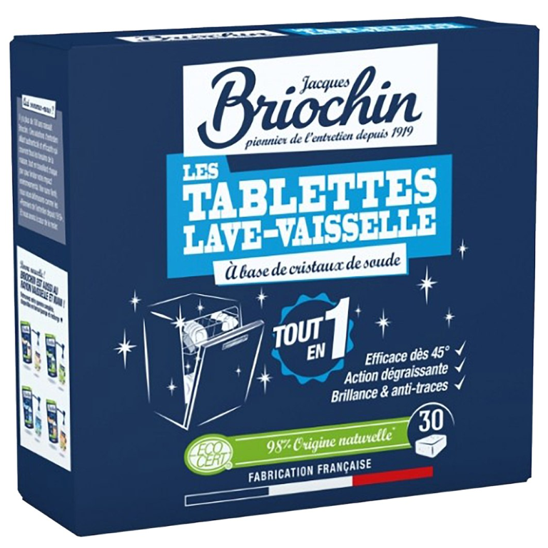 TABLETKI DO ZMYWAREK SILNIE ODTŁUSZCZAJĄCE ECO (30 szt.) - BRIOCHIN