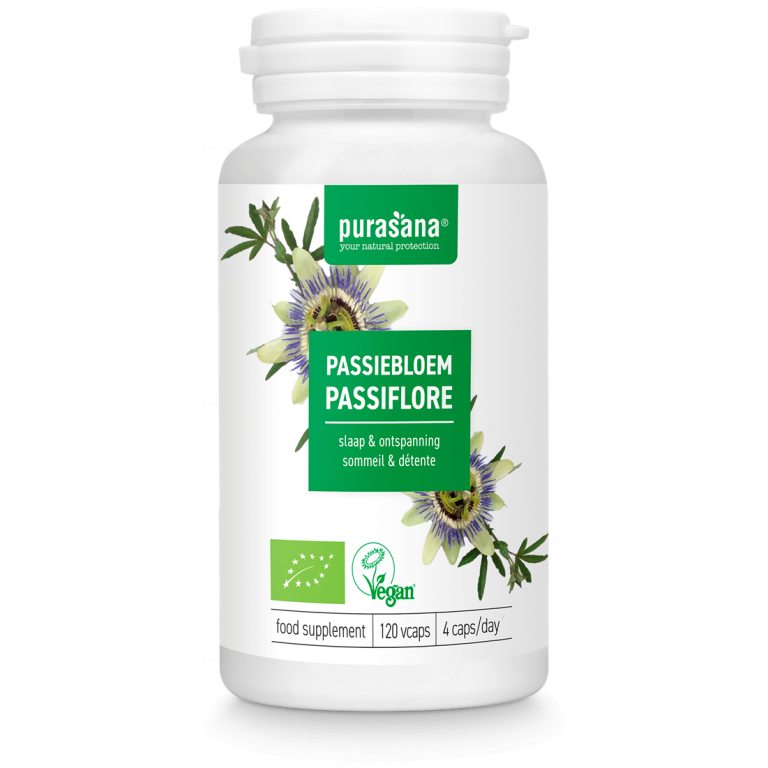 MĘCZENNICA CIELISTA (PASSIFLORA) BIO (125 mg) 120 KAPSUŁEK - PURASANA