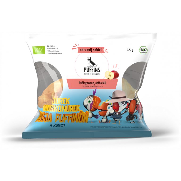 JABŁKO PUFFINGOWANE BIO 15 g - PUFFINS