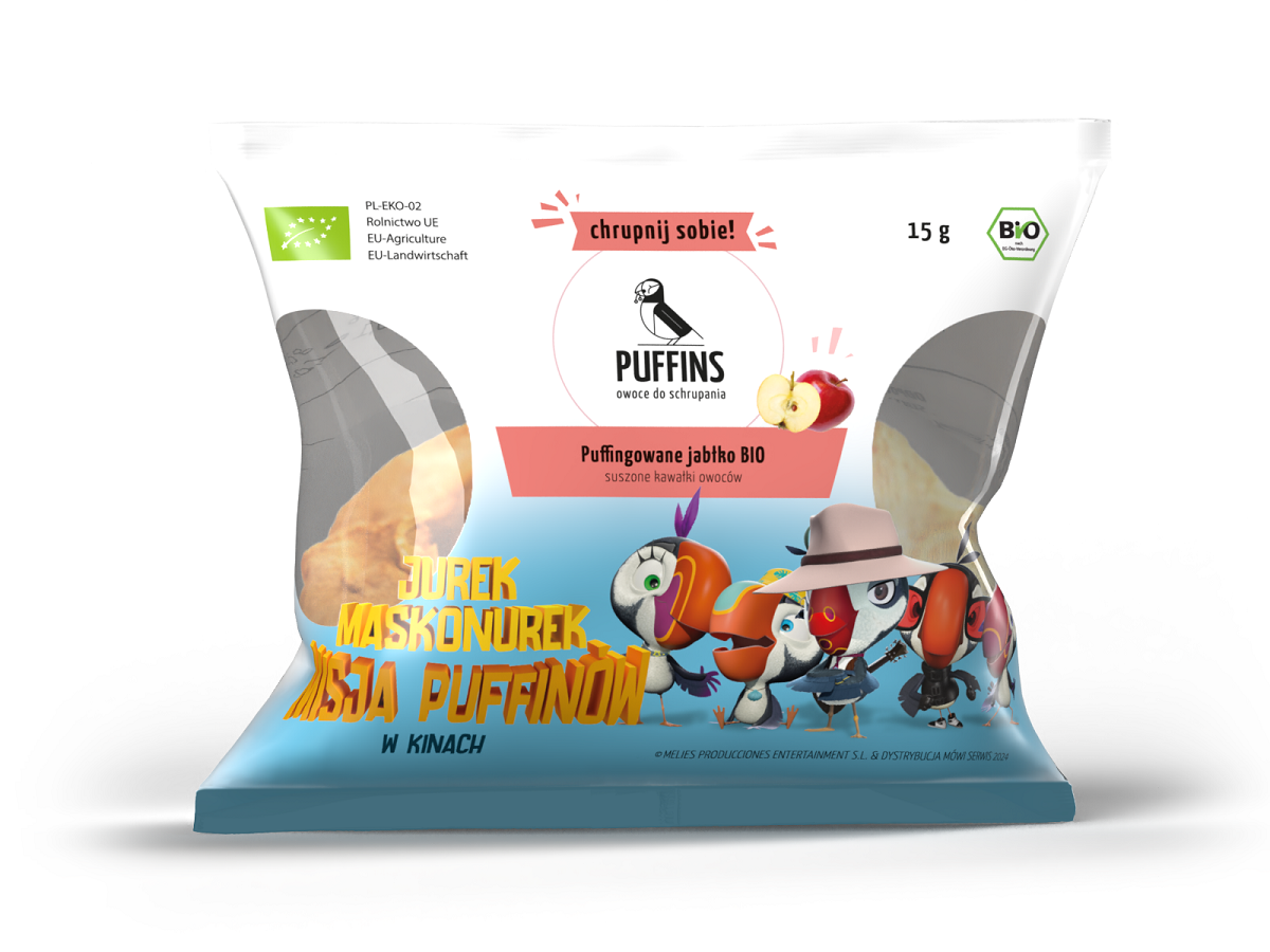 JABŁKO PUFFINGOWANE BIO 15 g - PUFFINS