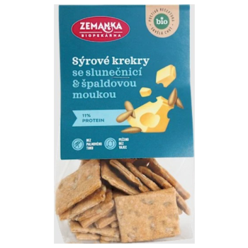 KRAKERSY Z SEREM I SŁONECZNIKIEM BIO 100 g - ZEMANKA