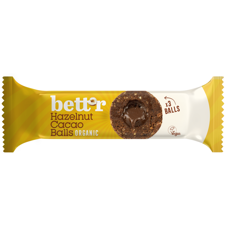 KULKI DAKTYLOWE Z NADZIENIEM ORZECHOWO - KAKAOWYM BEZGLUTENOWE BIO (3 x 15 g) 45 g - BETT'R