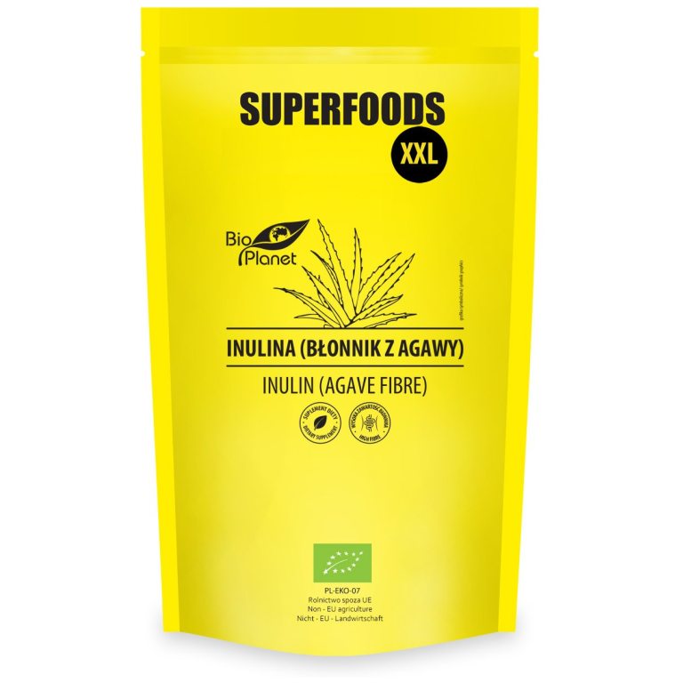 INULINA (BŁONNIK Z AGAWY) BIO 600 g - BIO PLANET SUPERFOODS