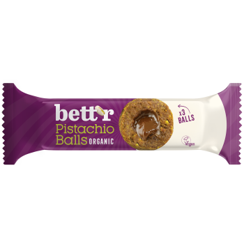 KULKI DAKTYLOWE Z NADZIENIEM PISTACJOWYM BEZGLUTENOWE BIO (3 x 15 g) 45 g - BETT'R