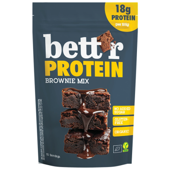 MIESZANKA NA BROWNIE PROTEINOWE BEZ DODATKU CUKRÓW BEZGLUTENOWA BIO 400 g - BETT'R