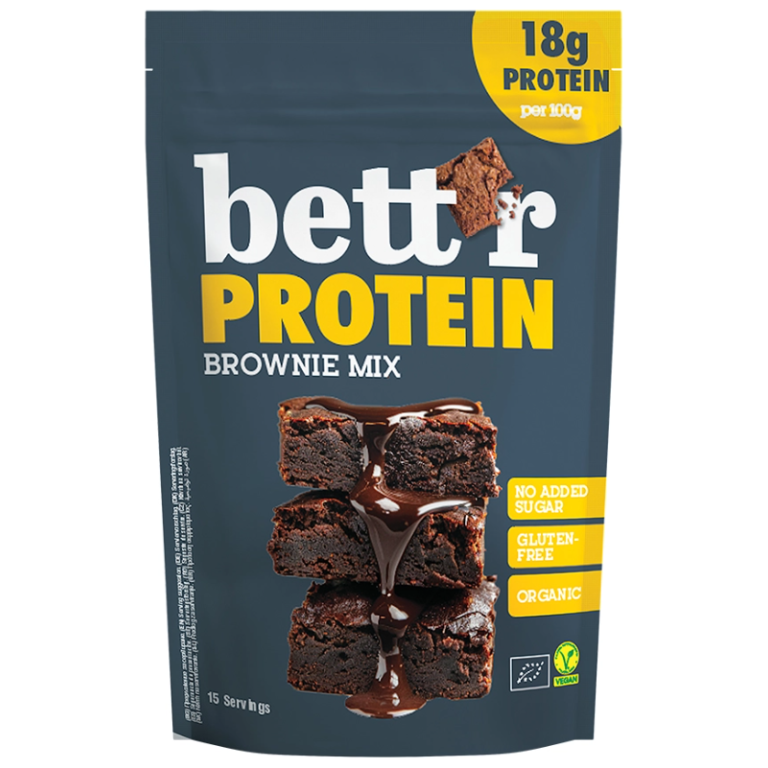 MIESZANKA NA BROWNIE PROTEINOWE BEZ DODATKU CUKRÓW BEZGLUTENOWA BIO 400 g - BETT'R