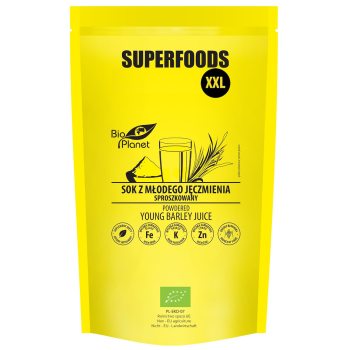 SOK Z MŁODEGO JĘCZMIENIA SPROSZKOWANY BIO 500 g - BIO PLANET SUPERFOODS