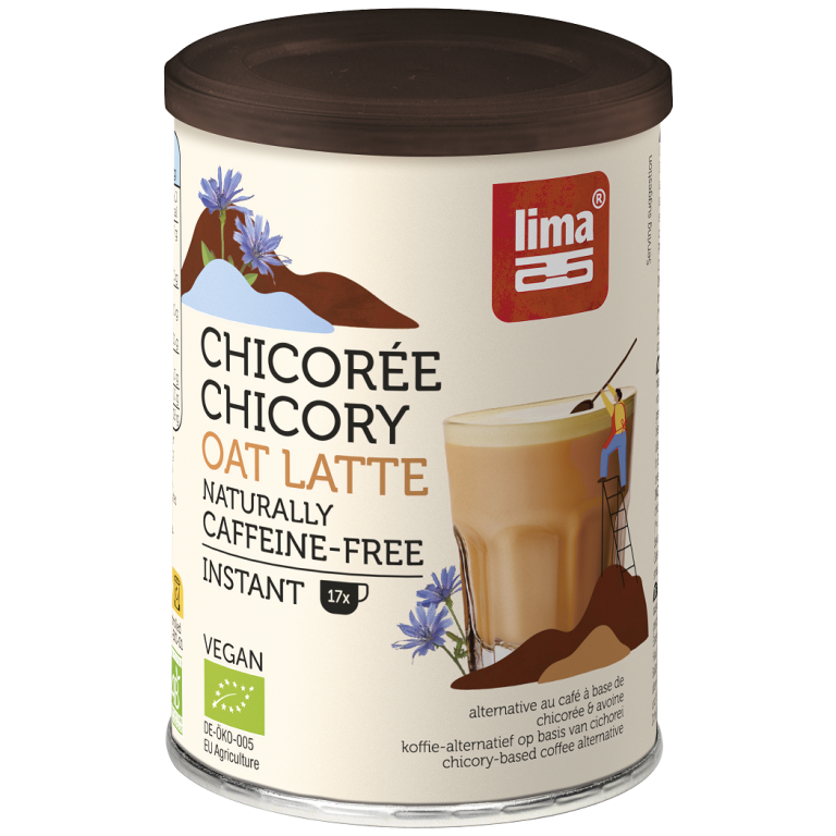 KAWA ZBOŻOWA INSTANT OWSIANA Z CYKORIĄ LATTE BIO 100 g - LIMA
