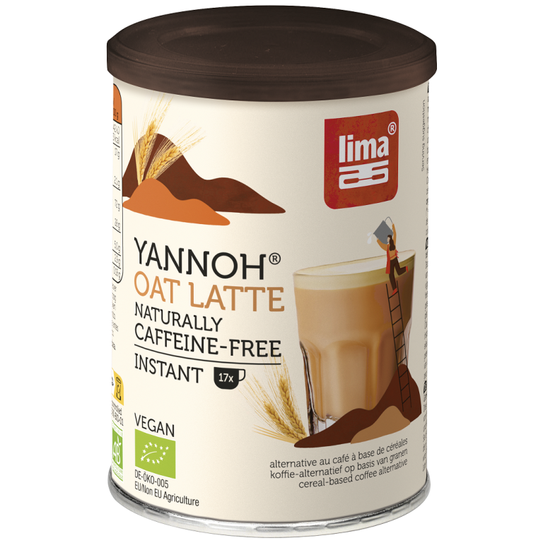 KAWA ZBOŻOWA INSTANT YANNOH LATTE BIO 100 g - LIMA