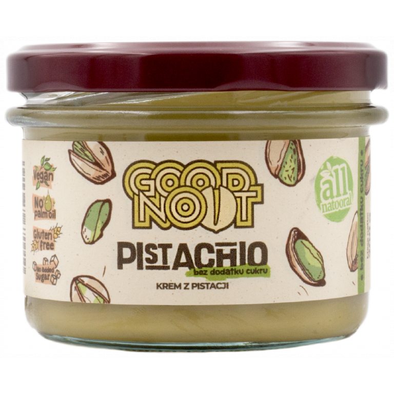 KREM PISTACJOWY BEZ DODATKU CUKRU 200 g - GOOD NOOT