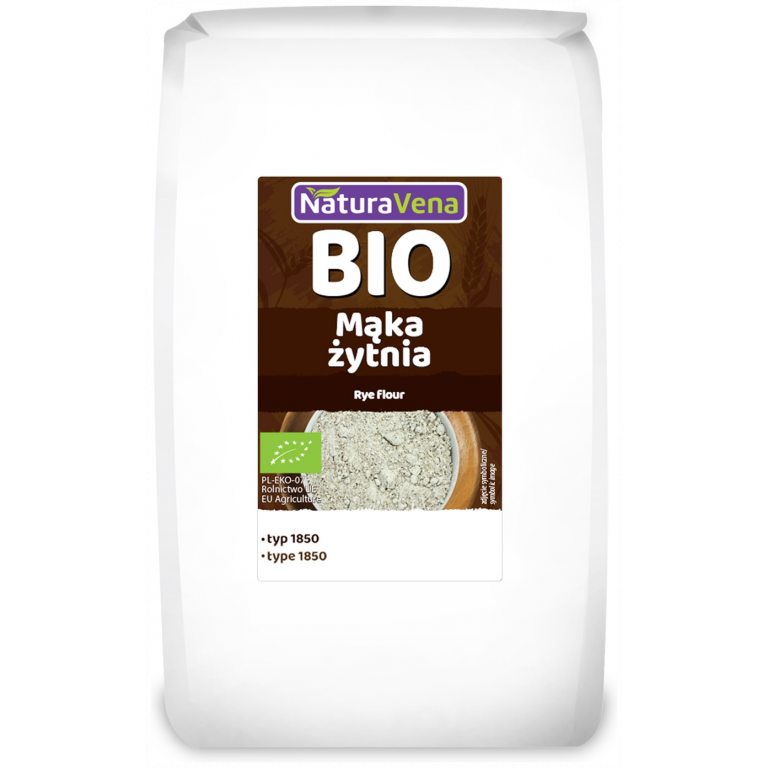 MĄKA ŻYTNIA TYP 1850 BIO 1 kg - NATURAVENA