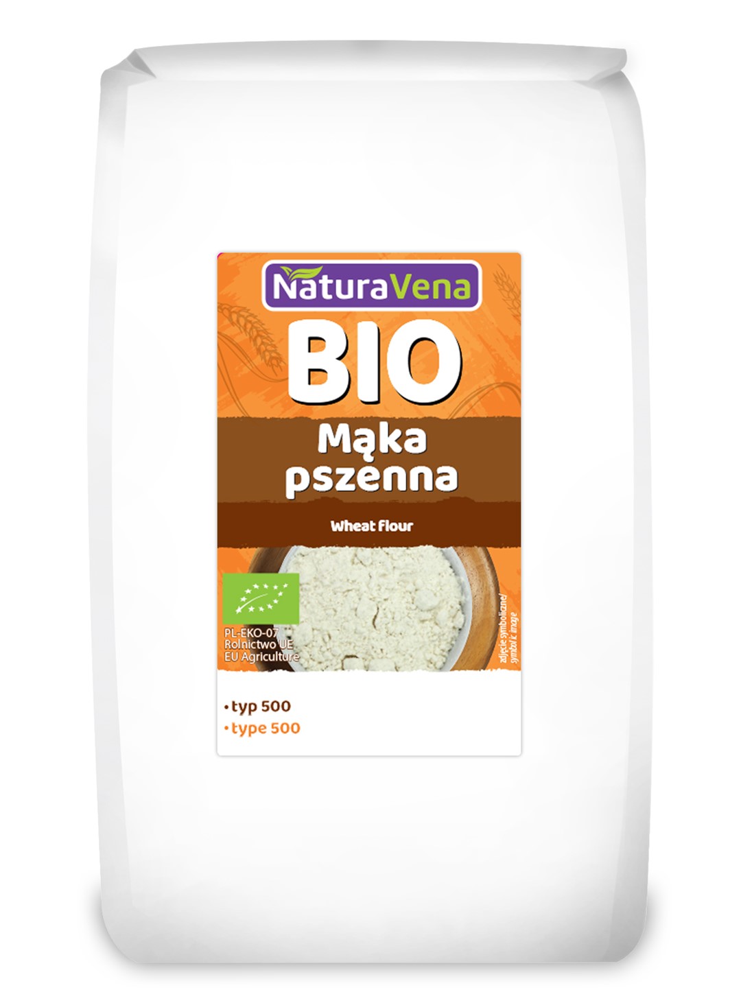 MĄKA PSZENNA TYP 500 BIO 1 kg - NATURAVENA