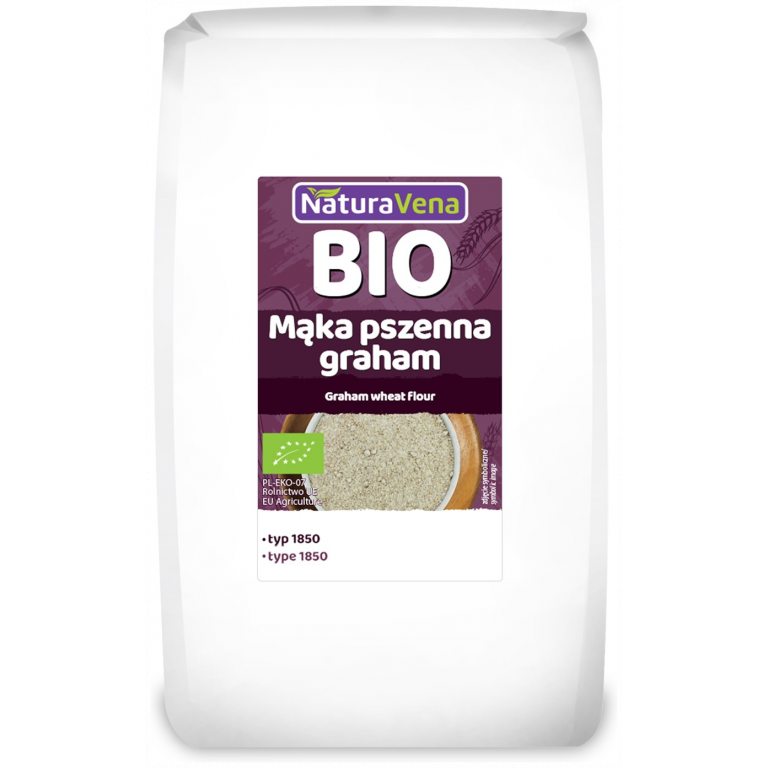 MĄKA PSZENNA GRAHAM TYP 1850 BIO 1 kg - NATURAVENA