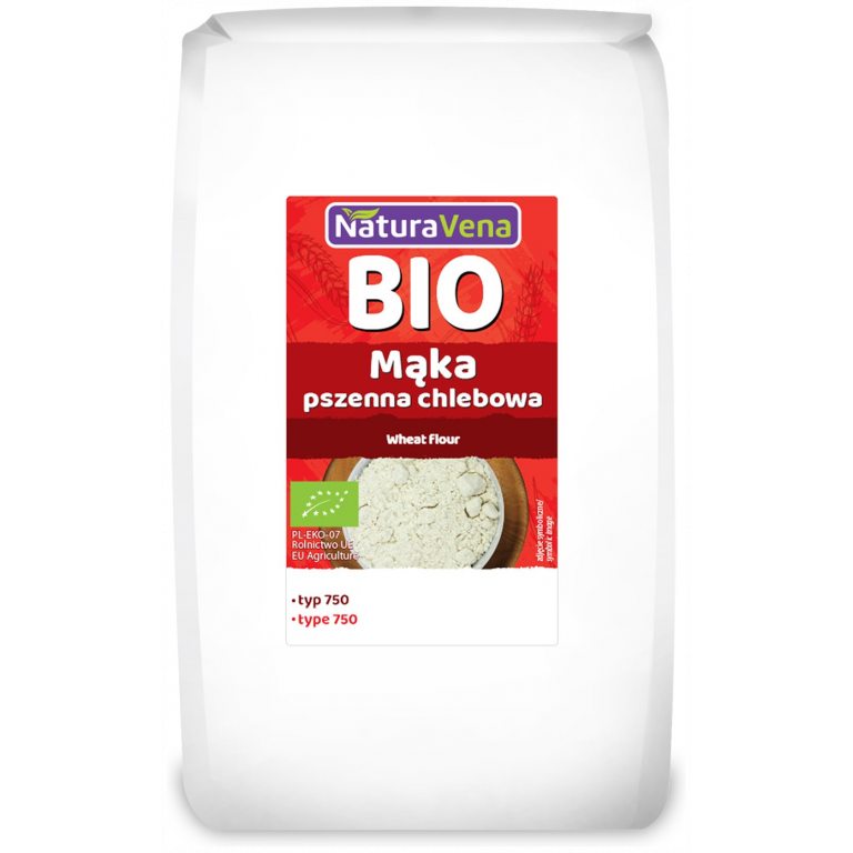 MĄKA PSZENNA CHLEBOWA TYP 750 BIO 1 kg - NATURAVENA