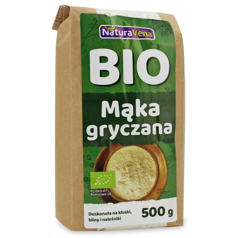 MĄKA GRYCZANA JASNA BIO 500 g - NATURAVENA