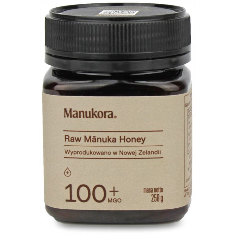 MIÓD MANUKA RAW MGO 100+ 250 g - MANUKORA