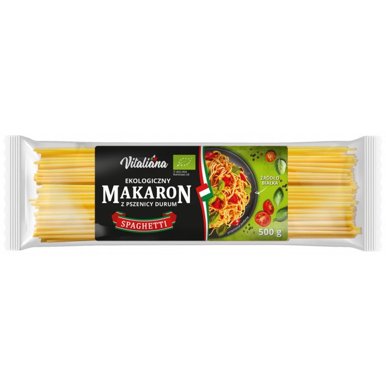 MAKARON (SEMOLINOWY) SPAGHETTI BIO 500 g - VITALIANA