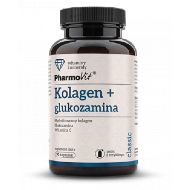 KOLAGEN + GLUKOZAMINA BEZGLUTENOWE 90 KAPSUŁEK - PHARMOVIT (CLASSIC)