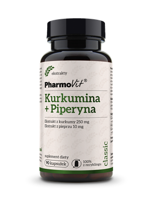 KURKUMINA + PIPERYNA BEZGLUTENOWE 90 KAPSUŁEK - PHARMOVIT (CLASSIC)