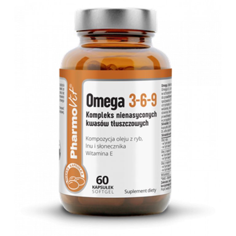 OMEGA 3-6-9 BEZGLUTENOWE 60 KAPSUŁEK - PHARMOVIT (CLEAN LABEL)