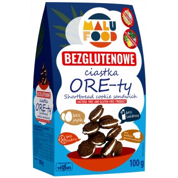 CIASTKA ORE-TY BEZ CUKRU BEZGLUTENOWE 100 g - MALU FOOD