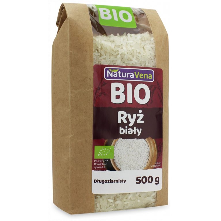 RYŻ BIAŁY DŁUGOZIARNISTY BIO 500 g - NATURAVENA