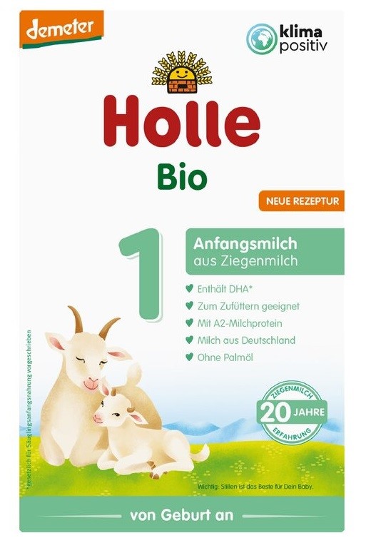 MLEKO KOZIE 1 POCZĄTKOWE DLA NIEMOWLĄT PO 6 MIESIĄCU BIO 400 g - HOLLE