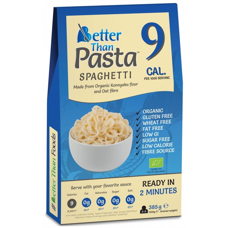MAKARON (KONJAC) SPAGHETTI BEZGLUTENOWY BIO 385 g (300 g) - BETTER THAN FOODS